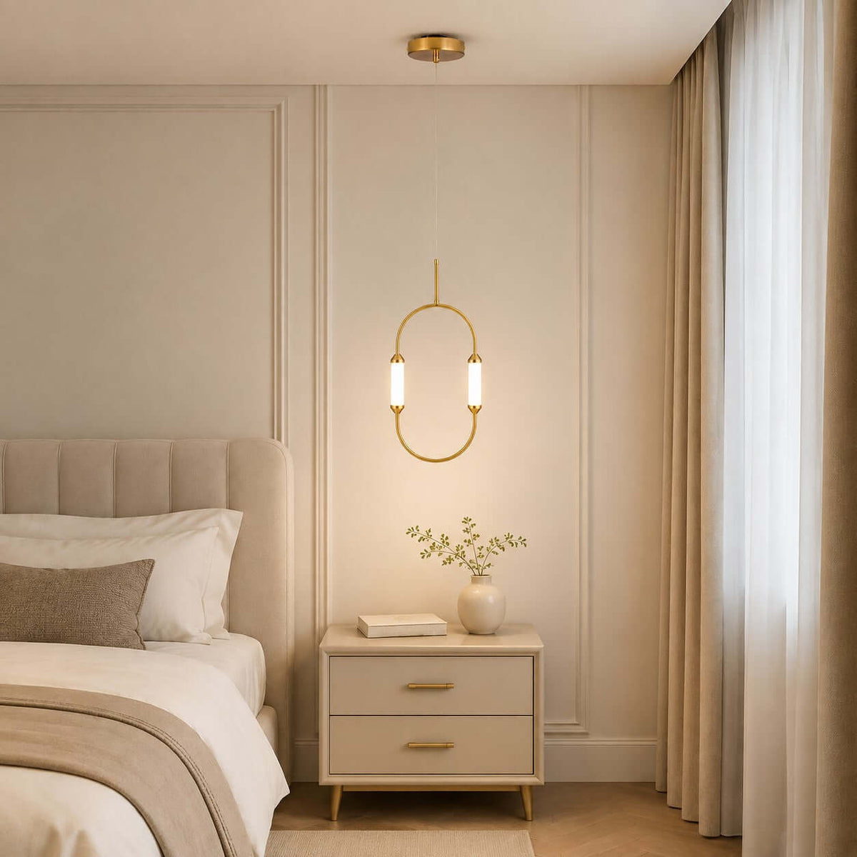 Owalna lampa sufitowa LED