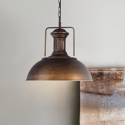 Industrial dome pendant lamp