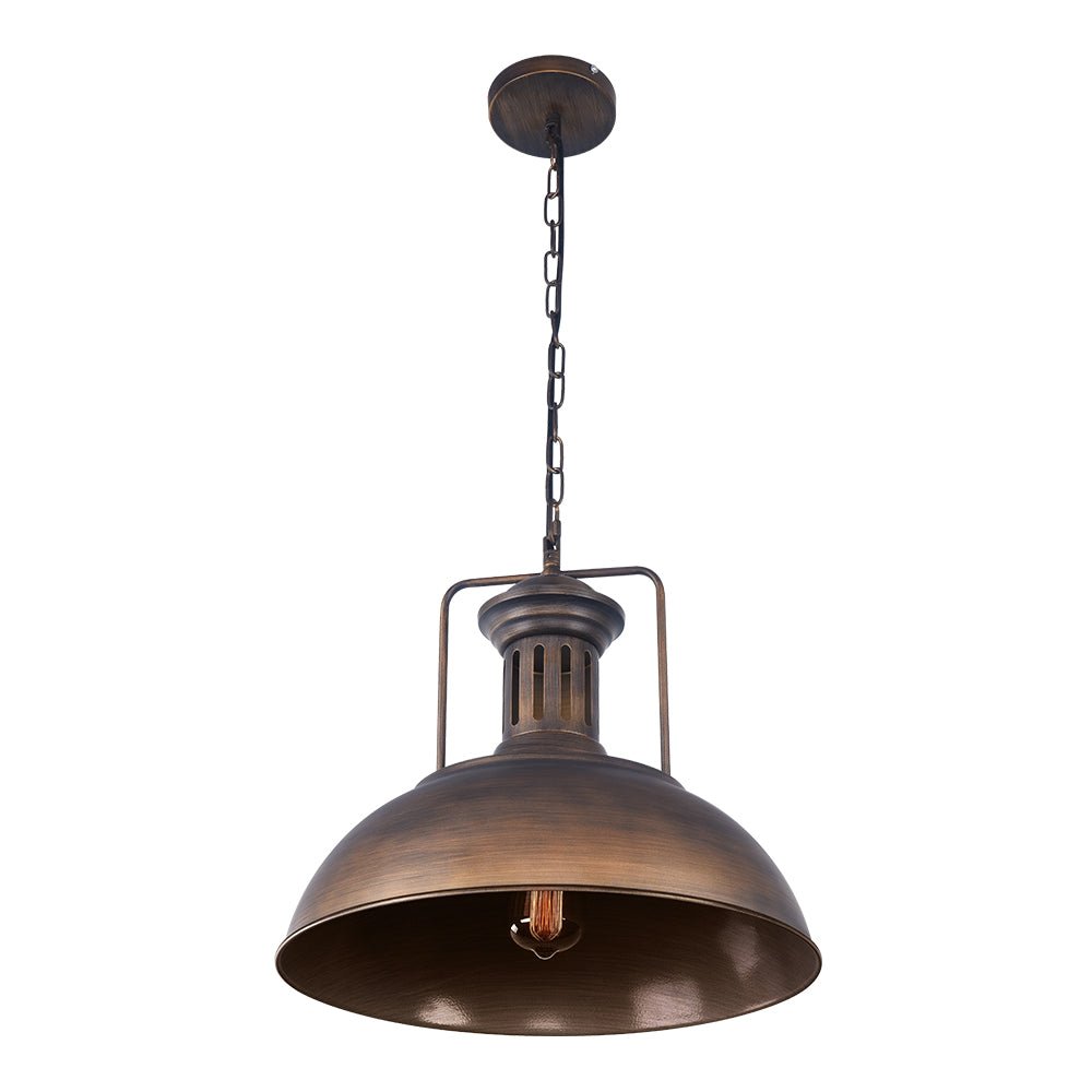 Industrial dome pendant lamp