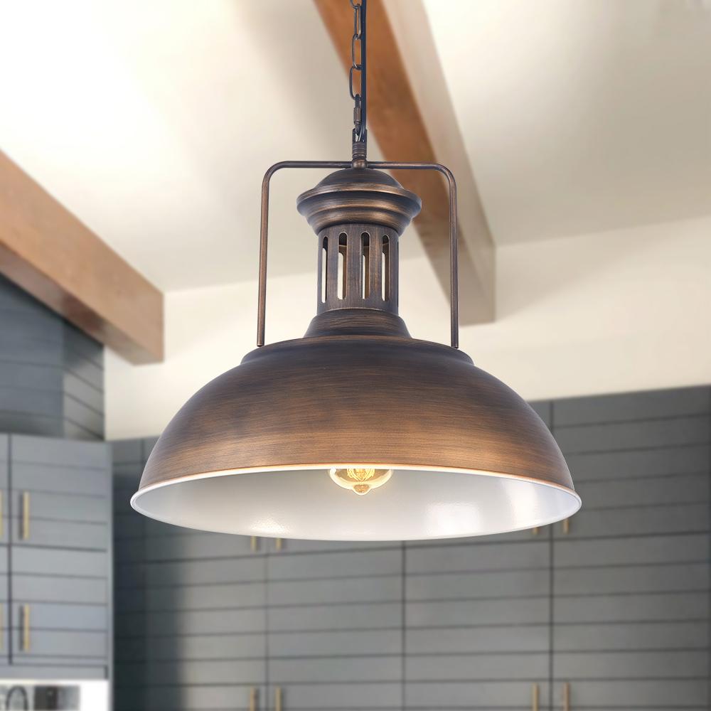Industrial dome pendant lamp