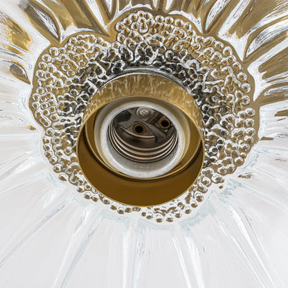 Plafonnier en verre en forme de fleur de lotus