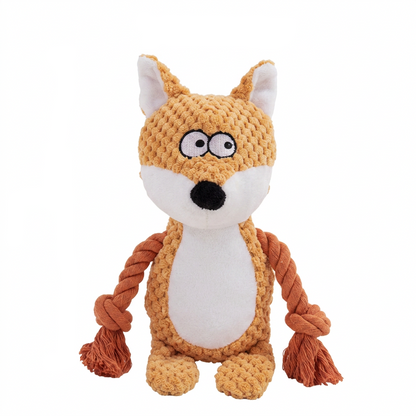 Jouet en peluche pour chien avec corde