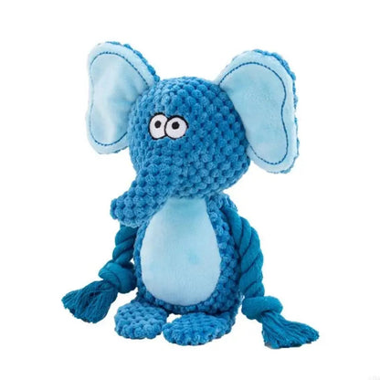 Jouet en peluche pour chien avec corde