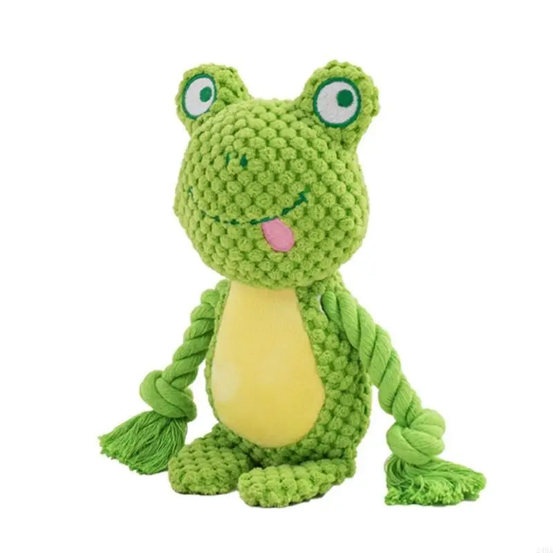 Jouet en peluche pour chien avec corde