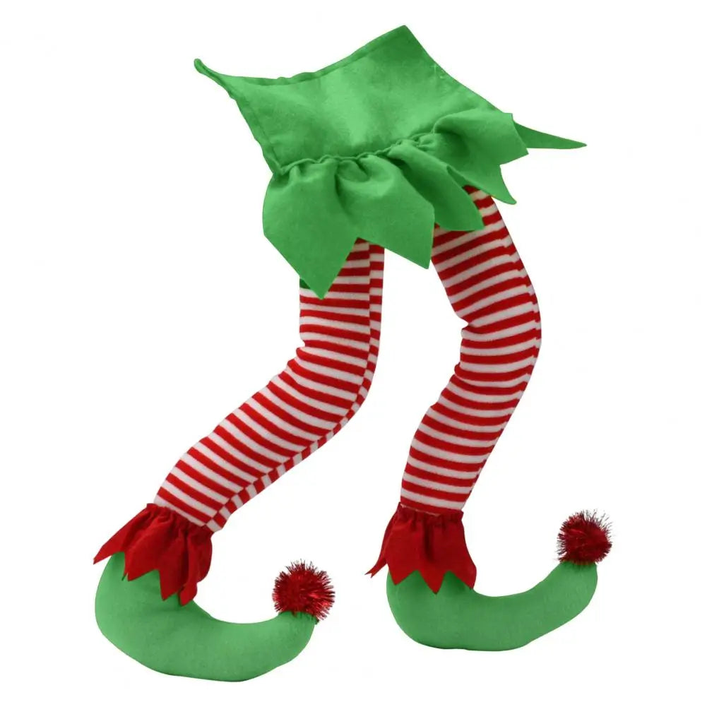 Plyšové nohy vánočního elfa