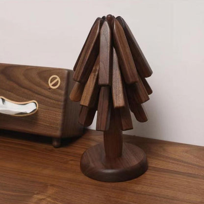 Dessous-de-plat pliable en bois