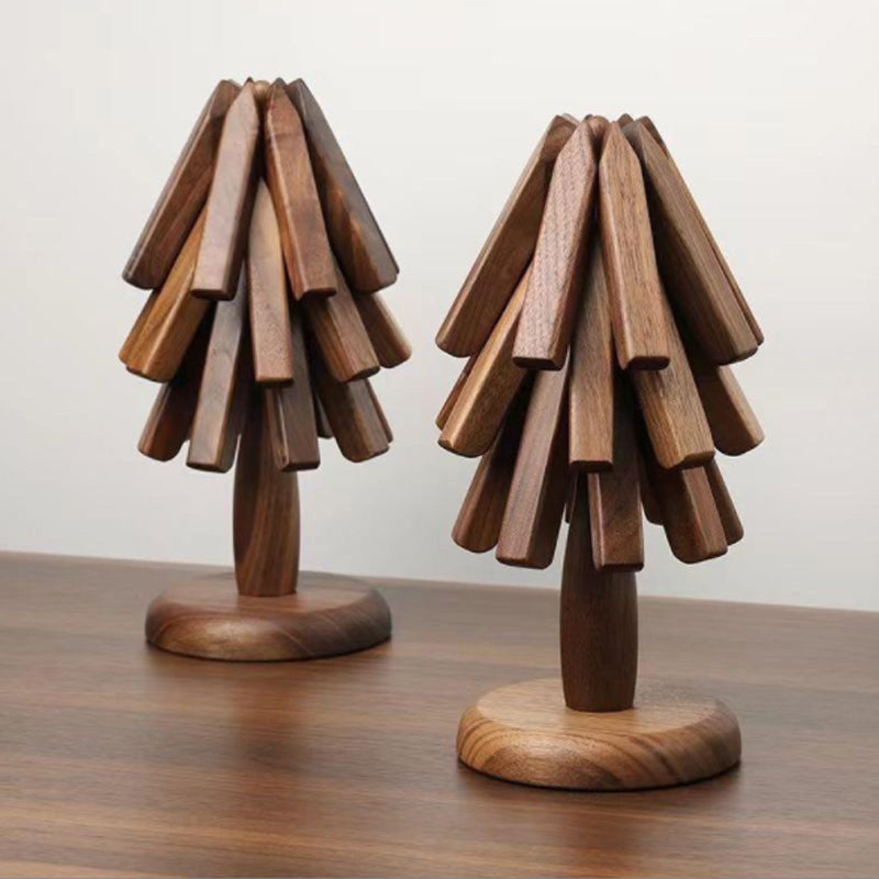 Dessous-de-plat pliable en bois