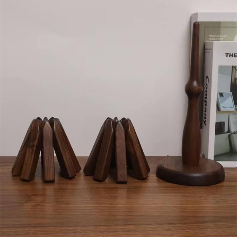 Dessous-de-plat pliable en bois