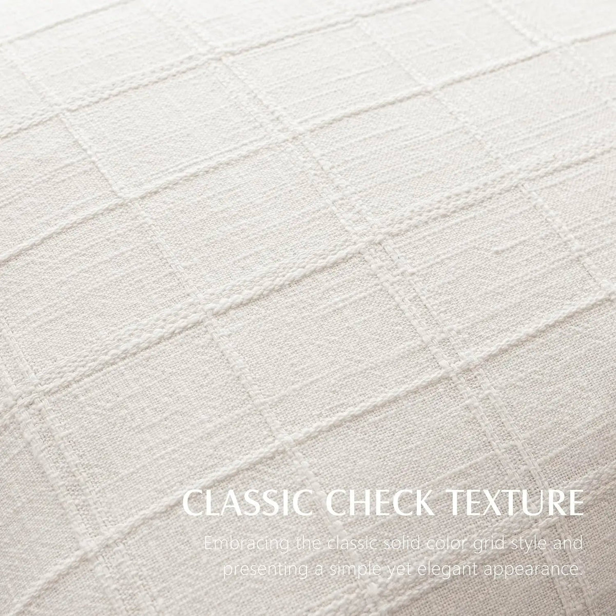 Housse de coussin à carreaux