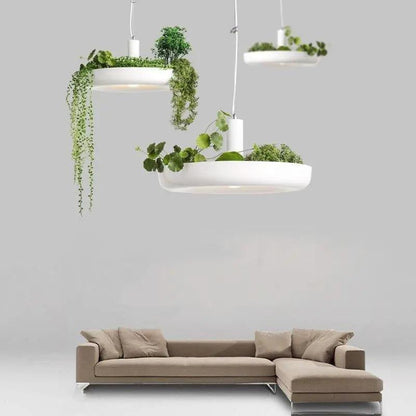 Lampa wisząca z doniczką