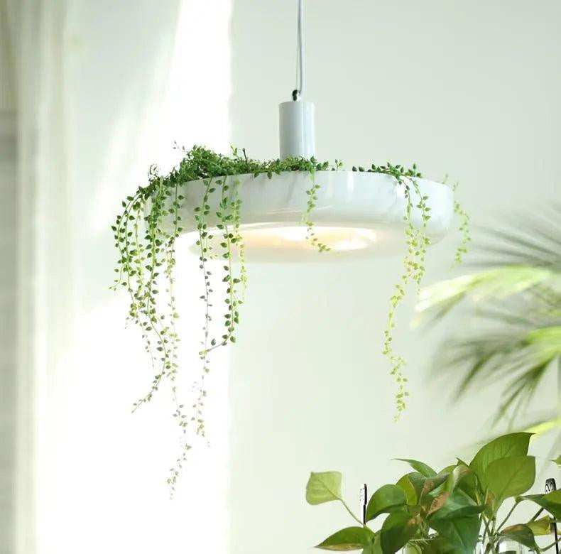 Lampa wisząca z doniczką