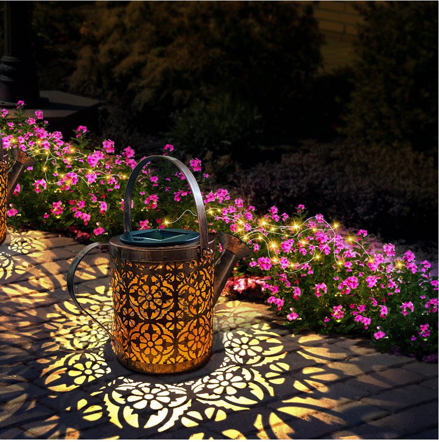 Solární zahradní lampa ve tvaru hvězd