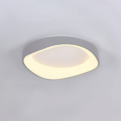 Plafon LED z efektem drewna