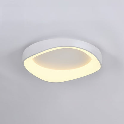 Plafon LED z efektem drewna