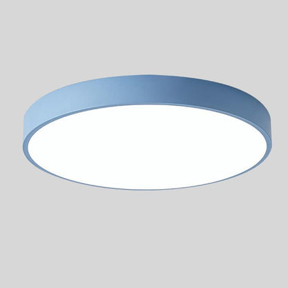 Plafon LED z elementem drewnianym