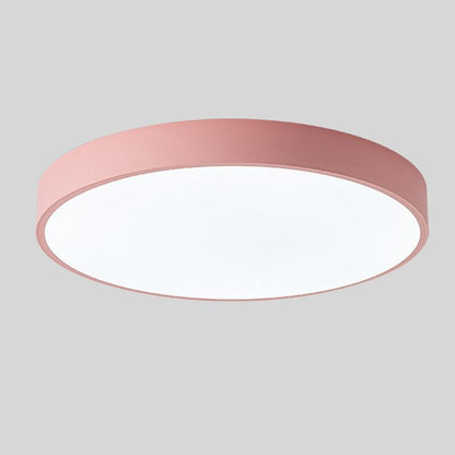 Plafon LED z elementem drewnianym