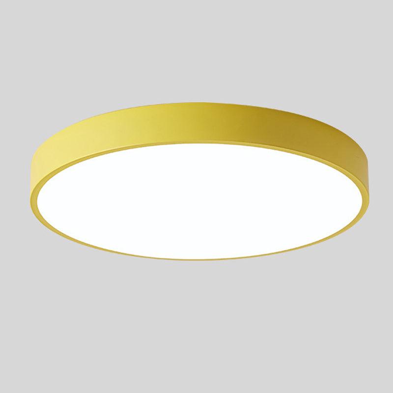 Plafon LED z elementem drewnianym