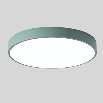 Plafon LED z elementem drewnianym