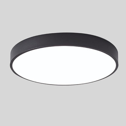 Plafon LED z elementem drewnianym