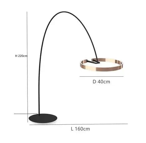 Scandinavian lamp with adjustable height
