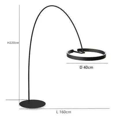 Scandinavian lamp with adjustable height