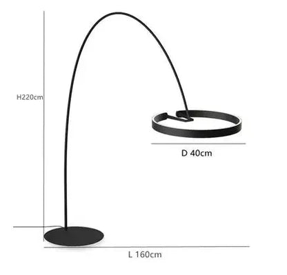 Scandinavian lamp with adjustable height