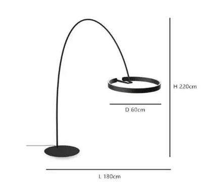 Scandinavian lamp with adjustable height