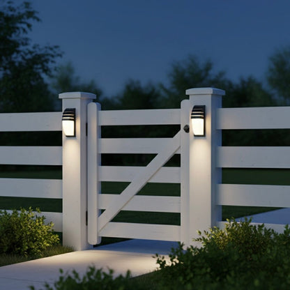 Applique murale LED noir mat
