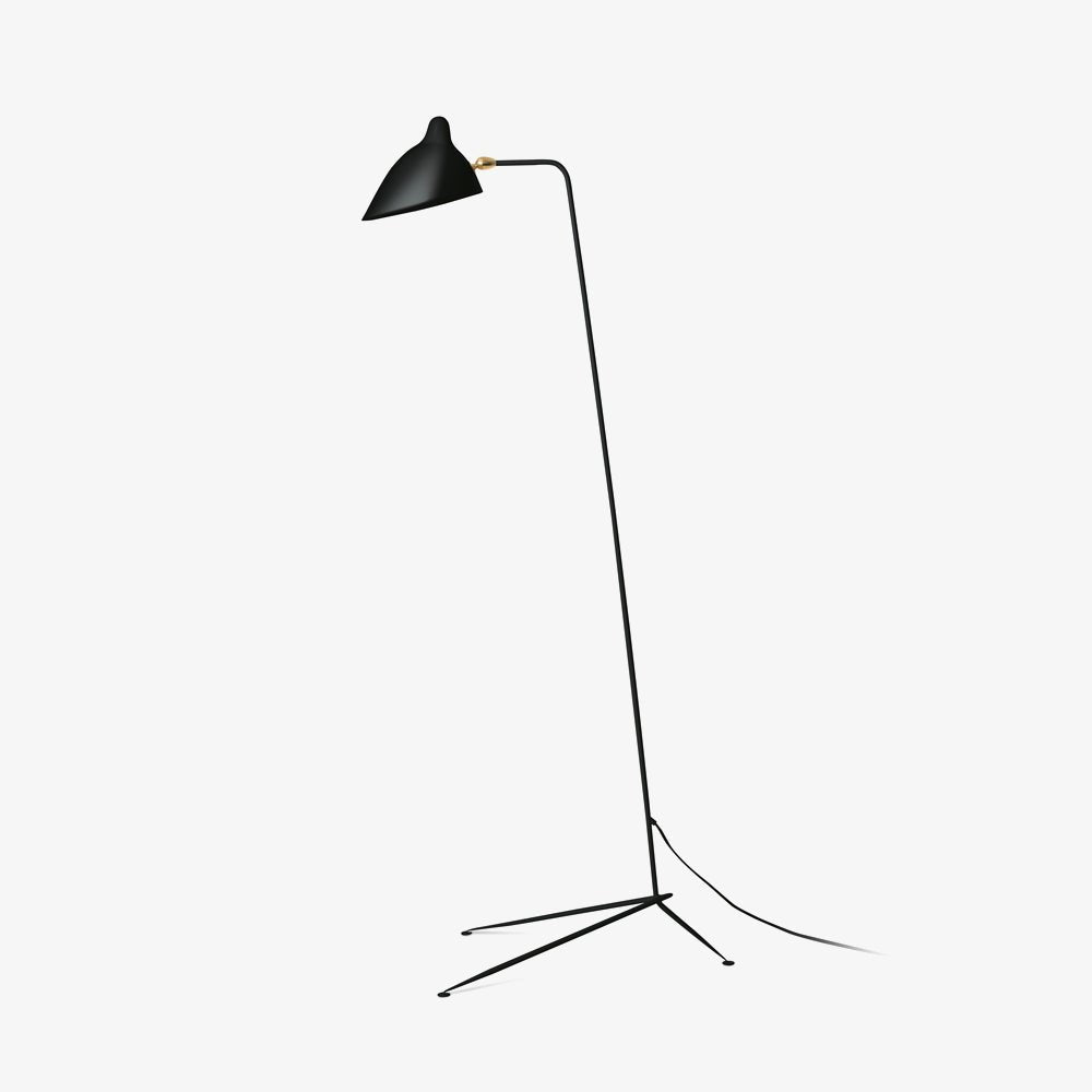 Tříramenná stojací lampa