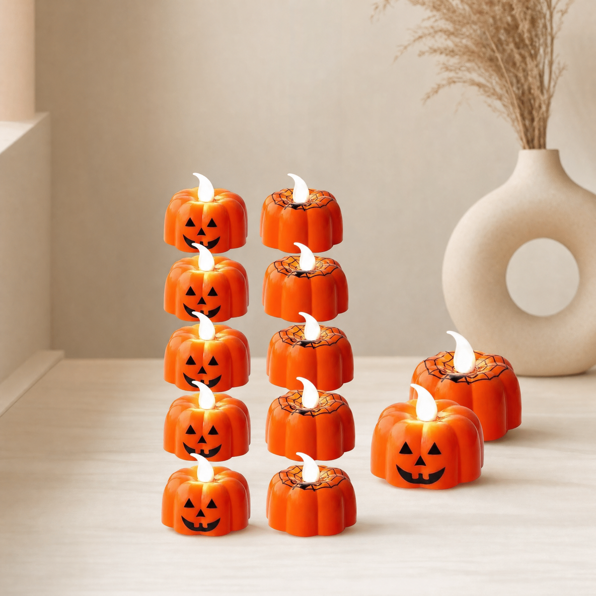 Świeczki LED dynie Halloween