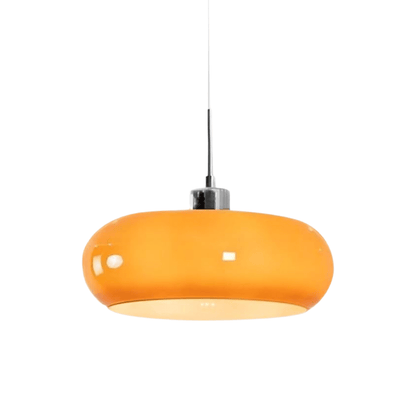 Szklana lampa wisząca okrągła