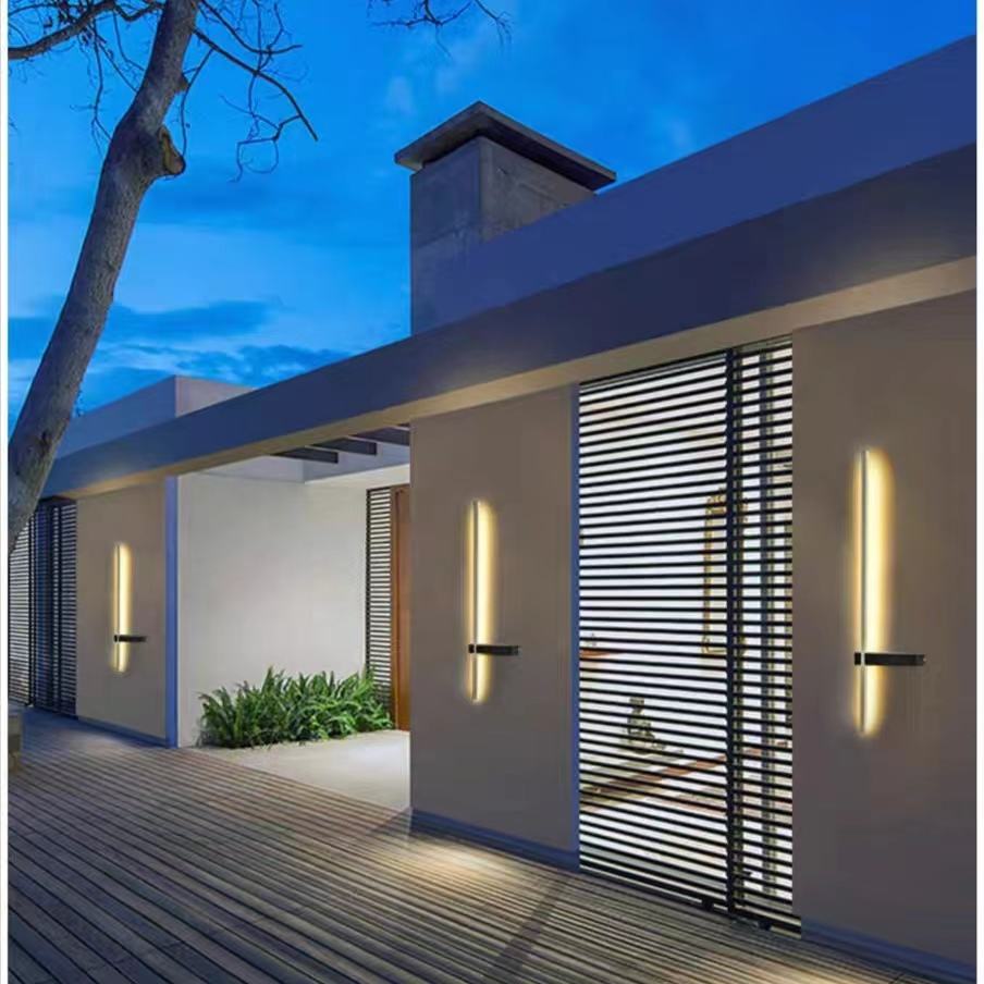 Outdoor LED wall light for the façade