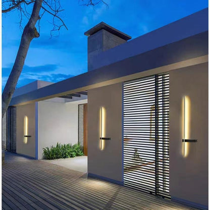 Outdoor LED wall light for the façade