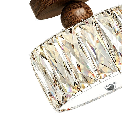Plafonnier LED en cristal