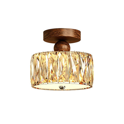 Plafonnier LED en cristal