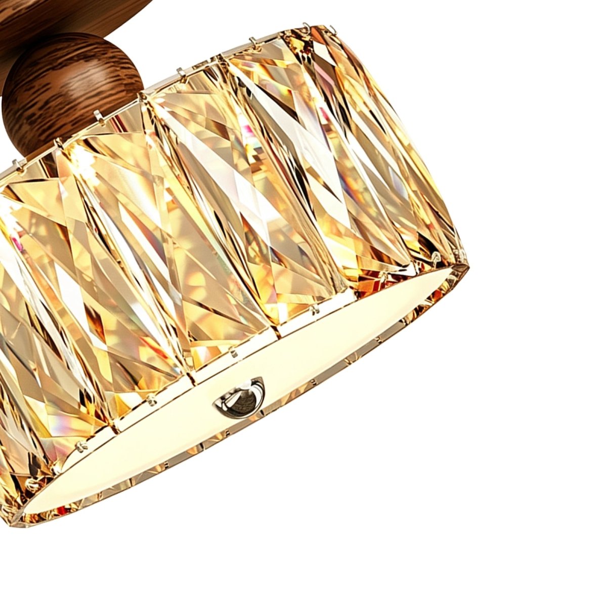 Plafonnier LED en cristal