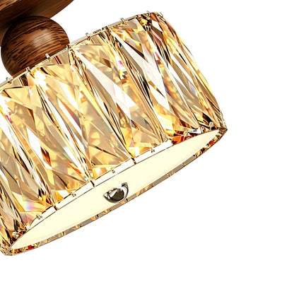 Plafonnier LED en cristal