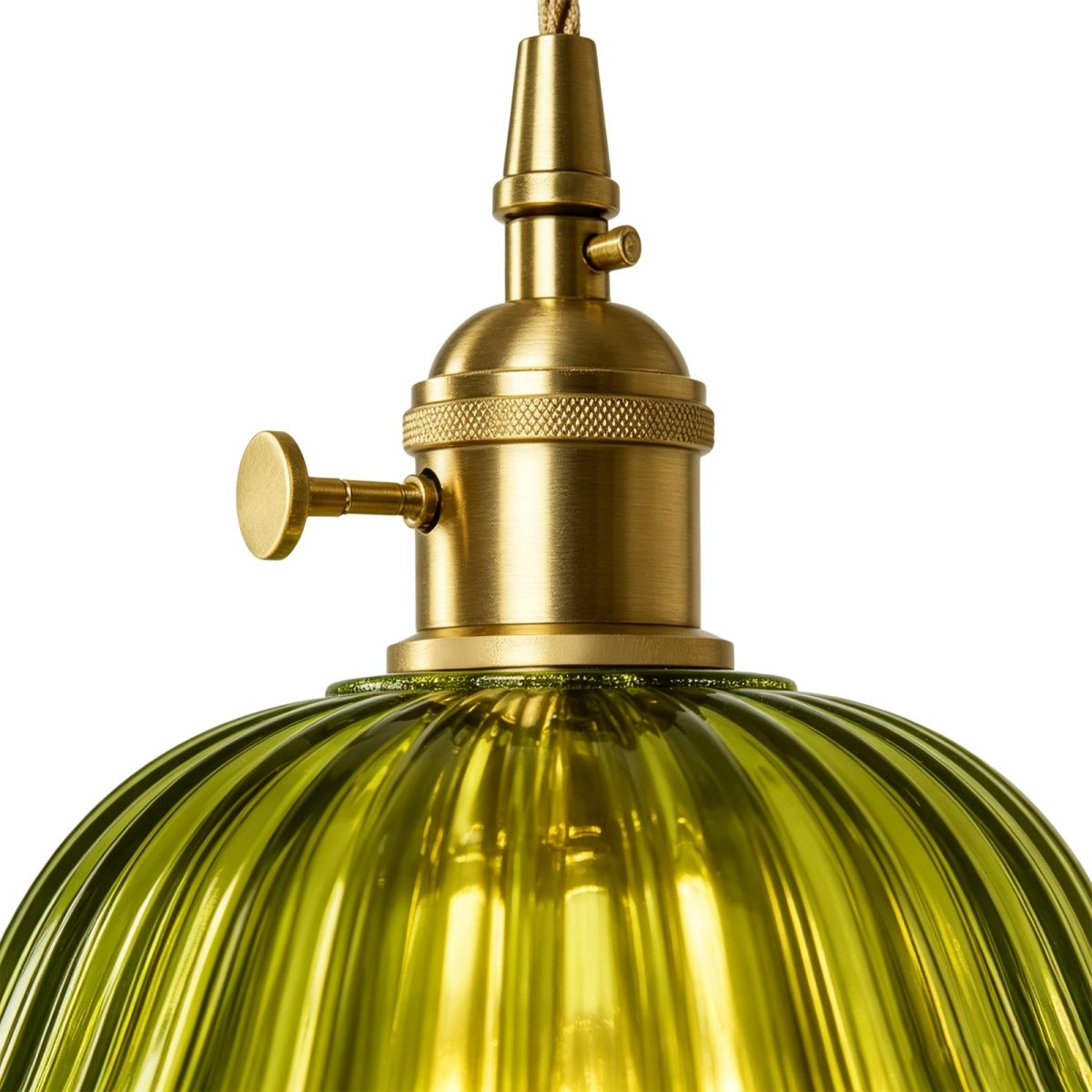 Lampa wisząca lotos szklana