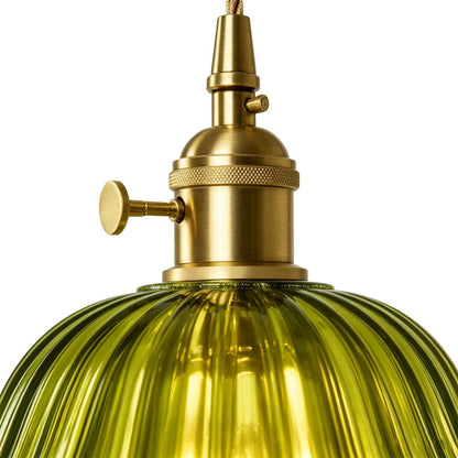 Lampa wisząca lotos szklana