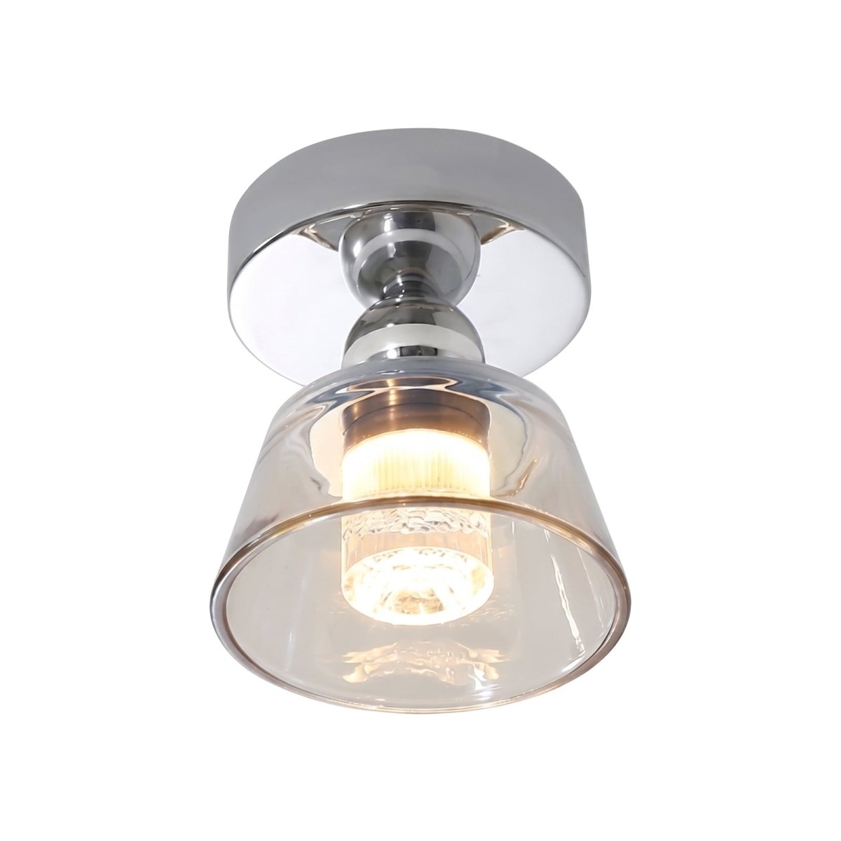 Stropní svítidlo z chromovaného skla