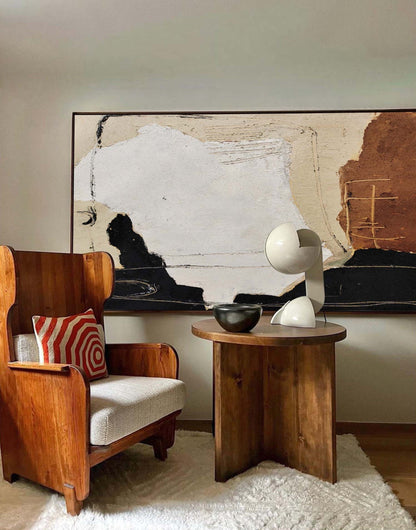 Abstract painting in earthy tones