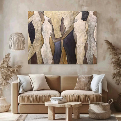 Abstract figurative painting