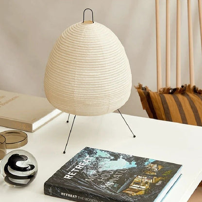 Stolní lampa s rýžovým papírovým stínidlem