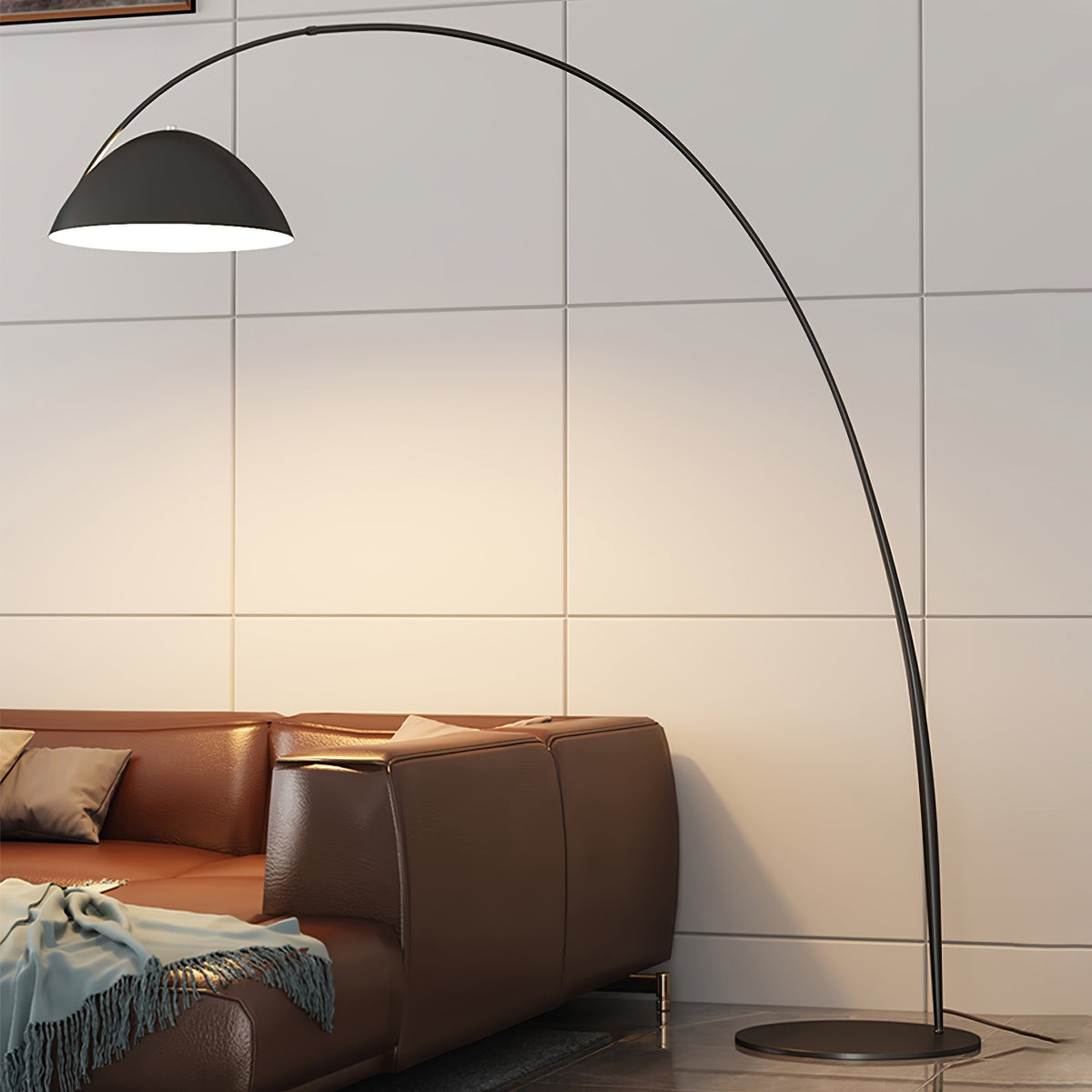 Nastavitelná oblouková stojací lampa
