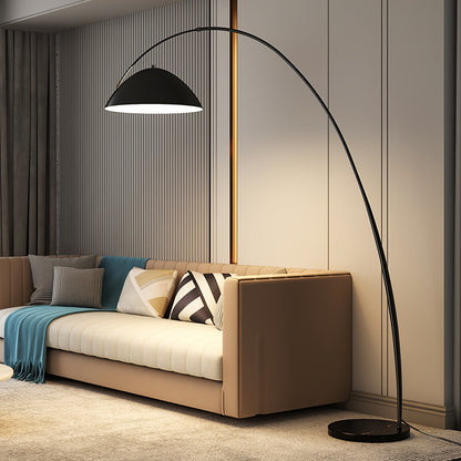 Nastavitelná oblouková stojací lampa