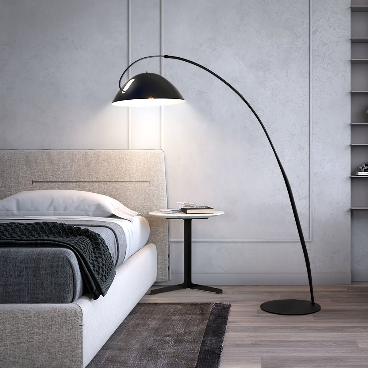 Nastavitelná oblouková stojací lampa