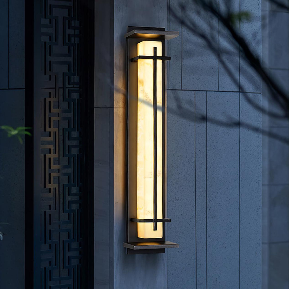 Kwadratowa lampa ścienna LED zewnętrzna