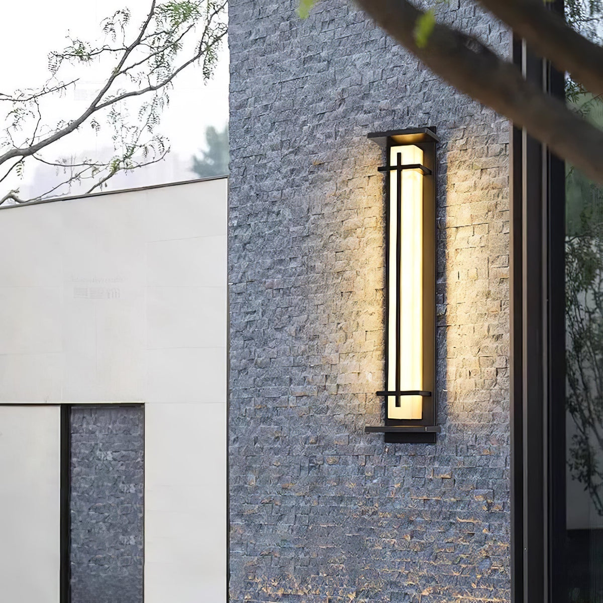 Kwadratowa lampa ścienna LED zewnętrzna