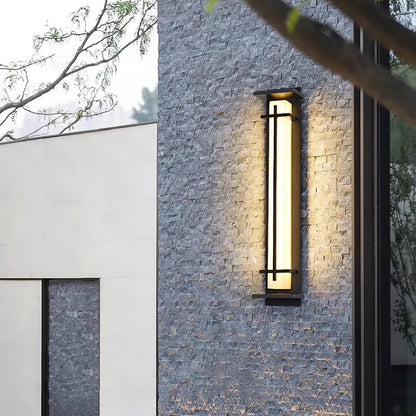 Kwadratowa lampa ścienna LED zewnętrzna