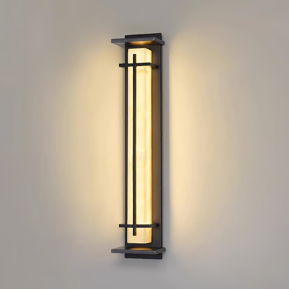 Kwadratowa lampa ścienna LED zewnętrzna
